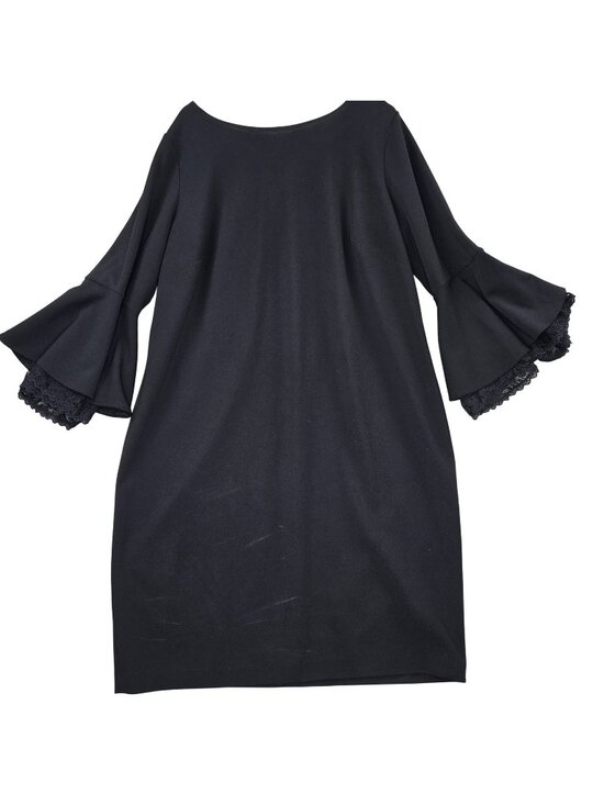 Calvin Klein Dresses & Skirts - Calvin Klein Womens Black Bell Sleeve Dress 20W Polyester & Spandex